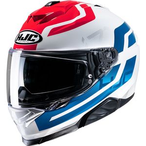 Hjc I71 Enta White Blue Mc21 Full Face Helmets M - Maat M - Helm