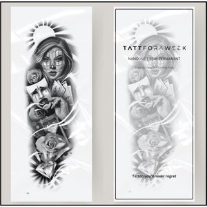 Nep tattoo sleeve gokken | Tattoo sleeve voor volwassenen | Blijft 5 dagen zitten | tattforaweek