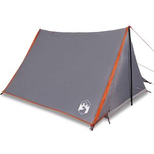 vidaXL-Tent-2-persoons-waterdicht-grijs-en-oranje