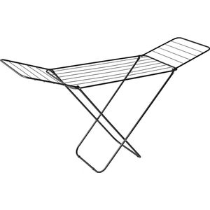 Droogrek - Staand - 10 meter - Inklapbaar Wasrek - Zwart