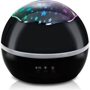 SterrenHemel NachtLamp - Roterende  Projector - Galaxy Projector - Zwart