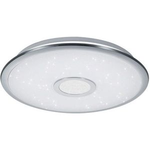 LED Plafondlamp - Torna Osirina - 30W - Aanpasbare Kleur - Dimbaar - Afstandsbediening - Rond - Glans Chroom - Kunststof