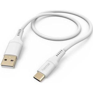 Hama Silicone USB-A Naar USB-C Kabel - Oplaadkabel Geschikt Voor Samsung / Android - 3A USB 2.0