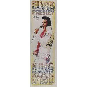 Elvis king of rock n roll Reclamebord van metaal METALEN-WANDBORD - MUURPLAAT - VINTAGE - RETRO - HORECA- BORD-WANDDECORATIE -TEKSTBORD - DECORATIEBORD - RECLAMEPLAAT - WANDPLAAT - NOSTALGIE -CAFE- BAR -MANCAVE- KROEG- MAN CAVE