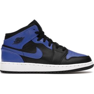 Nike Air Jordan 1 Mid (GS), Black/Hyper Royal-White, 554725 077, EUR 39