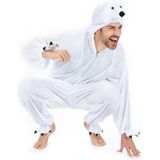 Onesie Volwassenenkostuum Pluche IJsbeer Kostuum Maat XL