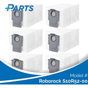 Roborock S10R52-00 Stofzakken (6 Stuks, Plus.Parts® alternatief voor 8.02.0239)