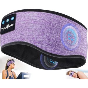 Zachte Bluetooth-hoofdtelefoon hoofdband - draadloze muziekoortelefoons voor slapen en sport - met dunne luidsprekers - technische geschenken - voor mannen vrouwen tieners
