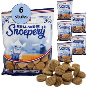 Hollandse Snoeperij - stroopwafeltjes - Hollands snoep - doos 6 stuks - Felko