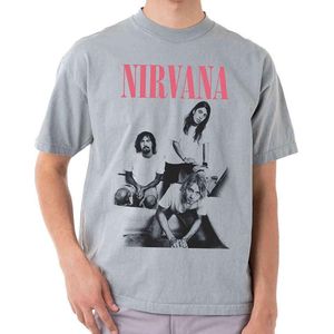 Nirvana - Bathroom Photo Heren T-shirt - S - Grijs