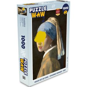 Puzzel Meisje met de parel - Johannes Vermeer - Verf - Legpuzzel - Puzzel 1000 stukjes volwassenen
