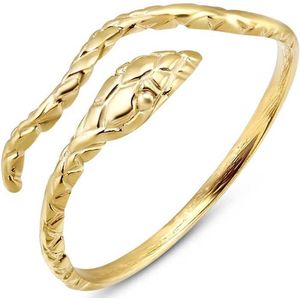 Twice As Nice Ring in goudkleurig edelstaal, slang 58