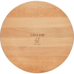 Cozze - Serveerplank voor Pizza Bamboe Diameter 35 cm - Bamboe - Bruin
