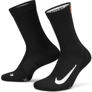 Nike Court Multiplier 2 Paar Tennissokken - Zwart | Maat: M-38/42
