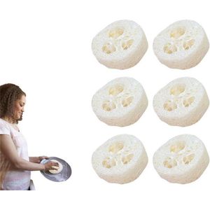 Antislip zeepbakje van 100% biologisch luffa - 6 stuks