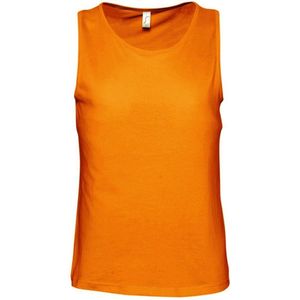 SOLS Heren Justin Mouwloze Tank / Vest Top (Oranje)