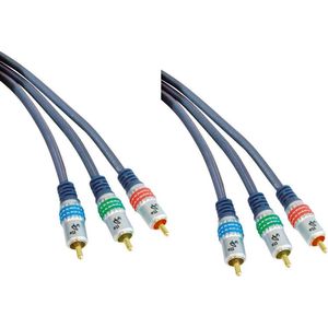 Premium Tulp component video kabel - 3 meter