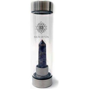 Health Crystal - 550 mL - Luxe Waterfles met Kristal - Dreamy Purple - Oplossen van vastzittende emoties - Innerlijke vrede