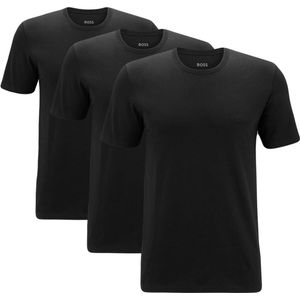 Hugo Boss - T-shirt Modern 3-Pack Zwart - Heren - Maat M - Slim-fit