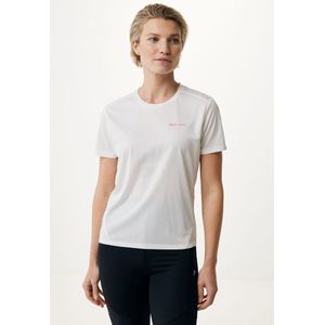 Short Sleeve Sport T-shirt With Back Detail Dames - Off White - Maat M