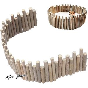 Mrs. Jones Houten hamsterhek - hamster houten hek rattenladder brug speelgoed houten ladder natuurlijke schuilplaats - kleine dieren (50 cm) .