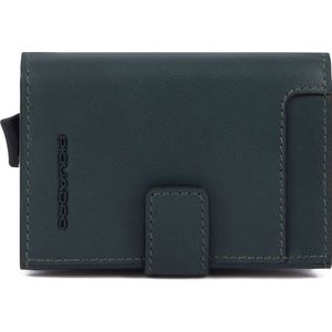 PIQUADRO Kaarthoes Tiger Compact Wallet RFID Green Donkergroen