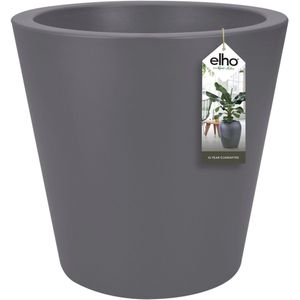 Elho Pure Straight Round 50 - Grote Bloempot voor Binnen en Buiten - Gerecycled Plastic - Ø 49.5 x H 51 cm - Antraciet