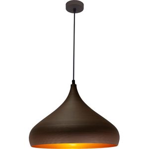 Hanglamp Ø 42 cm Ronin Bruin - Goud