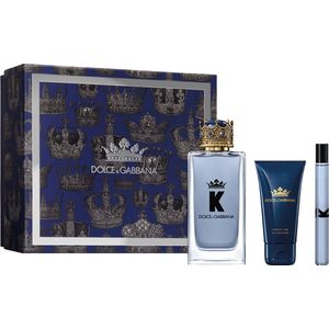 DOLCE & GABBANA - K by Dolce&Gabbana Exclusive Gift Set Eau de Toilette + Shower Gel + Travel Spray - 100 ml+50ml+10ml - Heren set Eau de Toilette