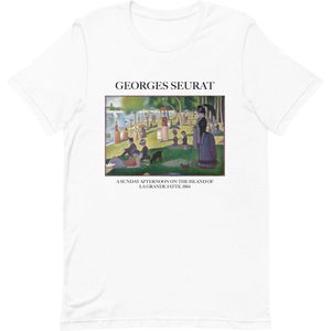 Georges Seurat 'Een Zondagmiddag op het Eiland van La Grande Jatte' (""A Sunday Afternoon on the Island of La Grande Jatte"") Beroemd Schilderij T-Shirt | Unisex Klassiek Kunst T-shirt | Soft Cream | XL