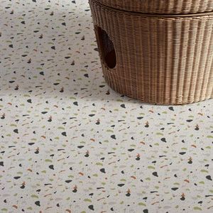 Allecto Plus - Zelfklevende vloertegels vinyl keuken woonkamer badkamer terrazzo wit met mooie afwerking