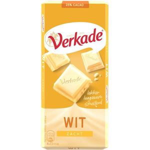 Verkade Chocoladereep wit, FT 5 wikkels x 111 gram