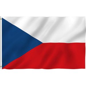 CHPN - Vlag - Vlag van Tsjechië - Tsjechische vlag - Tsjechische Gemeenschap Vlag - 90/150CM - Czech Republic - CZ - Vlag van Tsjechië - Praag