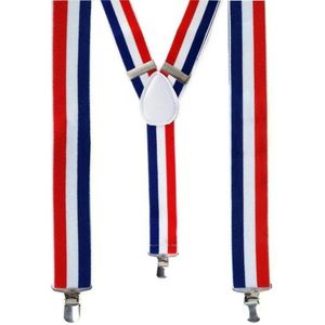 Go Go Gadget - Bretels - Business - Strap - Wedding - Party - Jarretel - Nederlandse vlag - Rood Wit Blauw