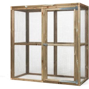 Wood Selections Konijnenhok Wim - Konijnenhok voor buiten - Konijnenren - Konijnenkooi - Nachthok konijn - Konijnenhuis - Dierenverblijf - Konijnen