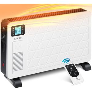 Convector Premium 3 krachtige warmtestanden, incl. afstandsbediening, geïntegreerde thermostaat, elektrische verwarming, lcd-display, timer, mobiele verwarming, energiebesparend