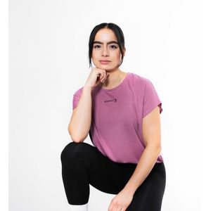 Body & Fit Essential Casual T-Shirt - Sportshirt Dames – Maat S - Roze