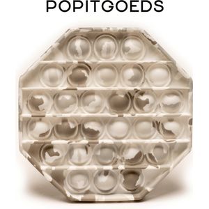 Pop It Fidget Toys - unieke Popits - Popitgoeds - Speelgoed - Gezien op TikTok - Diverse varianten - Leger Wit - Kerst Cadeau