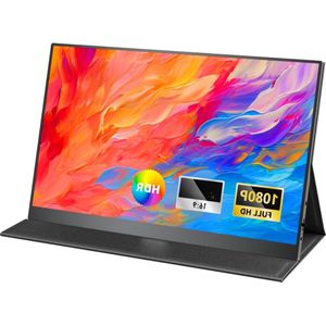 Draagbare Monitor voor Laptop – Portable Monitor 15,6 Inch – Draagbaar Scherm 1080FHD – HDMI / USB C – Extra Scherm Laptop – Laptop Scherm Uitbreider – Energiezuinig – ps5 Monitor - Tweede Scherm Laptop