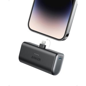 Mini Powerbank 5000 mAh - Draagbare Oplader voor Mobiele Telefoons met Lightning Aansluiting