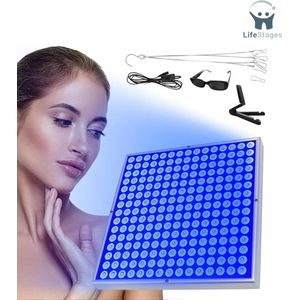 LifeStages - Home Solarium 45W Draagbare Gezichtsbruiner - met 225 LED's Opvouwbare Verstelbare Standaard En Opknoping Haken Home Solarium Volledig Lichaam