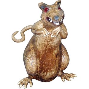 Halloweenversiering rat - Feestdecoratievoorwerp - One size