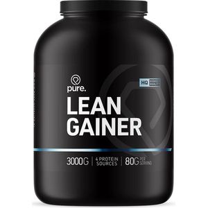PURE Lean Gainer - aardbei - 3000gr - eiwitten - weight gainer / mass gainer