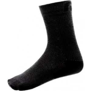 Megmeister Ultralight Merino Socks Long Black - Fietssokken lang Zwart Unisex-S