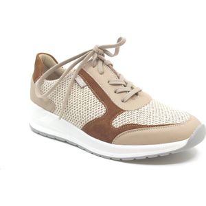 Finn c. Mori Beige cognac veterschoen (Maat - 6,5, Kleur - Beige)