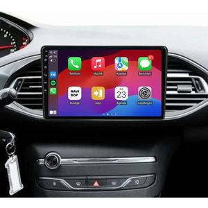 Geschikt voor Peugeot 308 | 9"" Android 14.0 Autoradio | Apple CarPlay & Android Auto | 2GB RAM & 32GB opslag | Draadloze verbinding | HD Touchscreen | FM, AM, DAB+ Radio | Bluetooth handsfree bellen | 2010, 2011, 2012, 2013, 2014, 2015, 2016