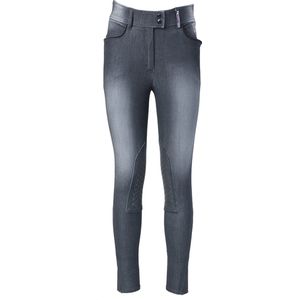 PK International Sportswear - Breeches - James Knee Grip - Black Grey Jeans