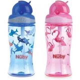 Nuby Flip-it Beker Uit Tritan 360ml roze 3jaar+