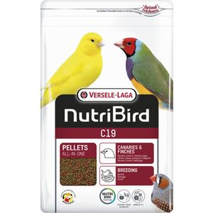 Nutribird C19 kanarie kweekvoer 3 kilo - Nutribird - Vogelvoer - Pellets - Nutribird