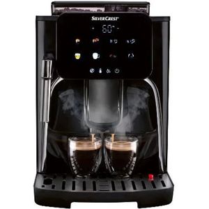 SILVERCREST® KITCHEN TOOLS Volautomatische koffiemachine - Pompdruk: 19 bar - Waterreservoir: 1,6 L - Soort koffie: bonen of gemalen bonen - Veelzijdige drankbereiding: espresso, café crème, cappuccino, latte macchiato, heet water